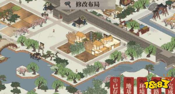 江南百景图青龙雕像修改布局技巧