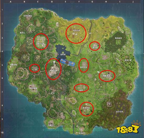 堡垒之夜手游新人跳伞教学 各个落点推荐解析