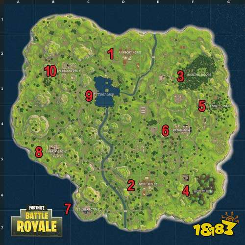 堡垒之夜手游地图