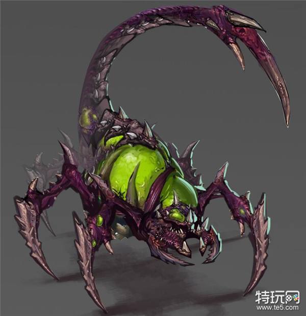 除了这只蝎子,小编还发现一个怪物,是人形形态的哦,蝎子精的四支足