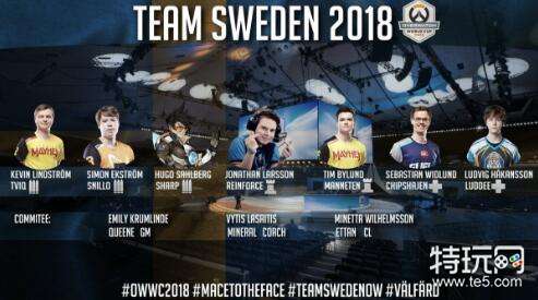 瑞典国家队公布2018守望先锋世界杯7人名单