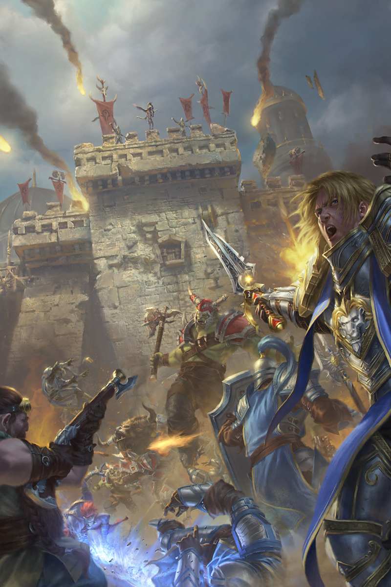魔兽同人画作：为了联盟光复洛丹伦城吧