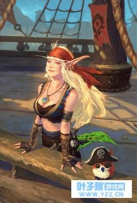 玩家同人画作 休闲时光库尔提拉斯的海风