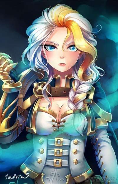 魔兽同人画作分享：萌系海的女儿吉安娜