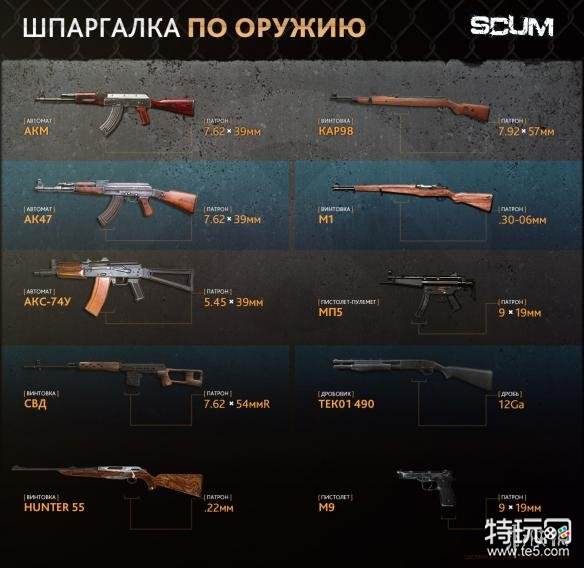 《人渣》scum全枪械图鉴 scum全枪械属性介绍
