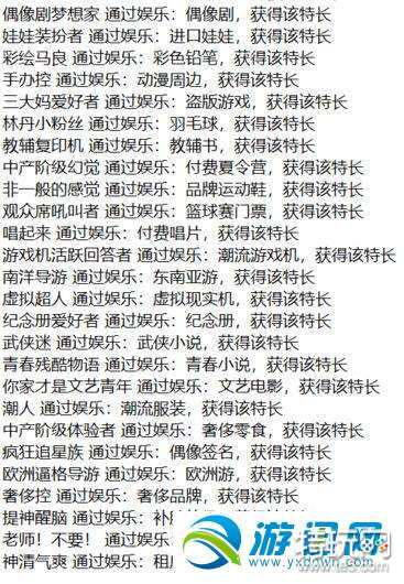 中国式家长稀有特长有哪些?全稀有特长获得方