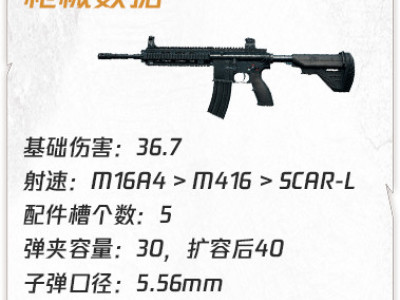 绝地求生M416突击步枪 绝地求生M416压枪技巧