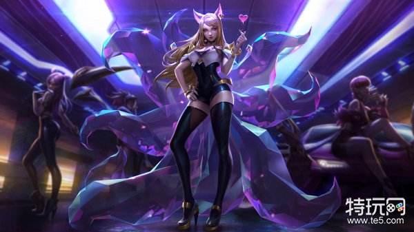 英雄联盟KDA系列皮肤欣赏 卡莎阿狸女团