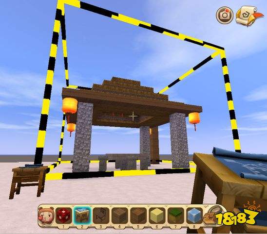 迷你世界蓝图搭建小亭子教程 蓝图怎么用_18183.com