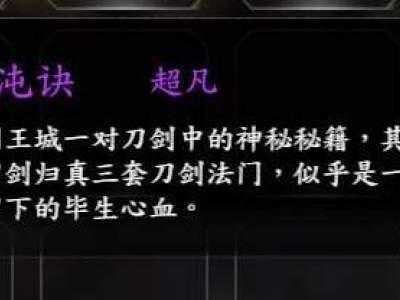 河洛群侠传紫色剑法秘籍介绍 九六混沌决获取方式介绍