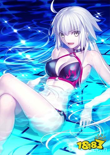 fgo泳装黑贞德立绘欣赏 泳装黑贞满破立绘图