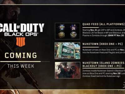 《使命召唤15》11月20日双倍活动及核弹镇上线时间