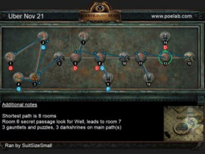 《流放之路》每日终极迷宫地图18.11.21