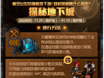 dnf探秘地下城玩法介绍 遗迹调查团长位置介绍