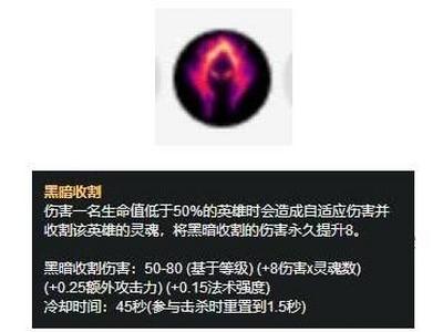 lol8.23版本新黑暗收割适合哪些英雄？黑暗收割英雄推荐