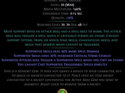 流放之路3.5暴击释放增强 旋解BD或将回归