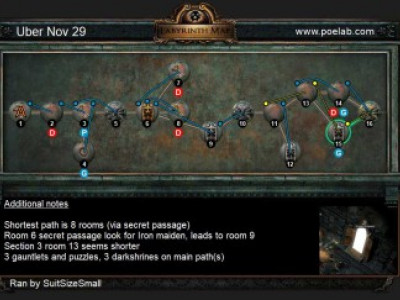 《流放之路》每日终极迷宫地图18.11.29