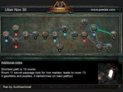 《流放之路》每日终极迷宫地图18.11.30