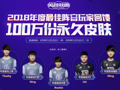 LOL开启2018年度最佳阵容回馈活动 永久皮肤免费领