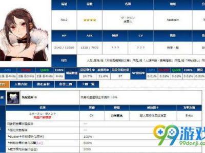 fgo虞美人技能效果怎么样 fgo虞美人宝具技能具体信息介绍/好不好