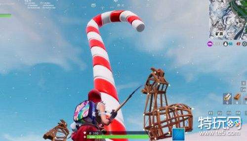 堡垒之夜拐杖糖在哪 堡垒之夜十四天挑战第2天拐杖糖位置