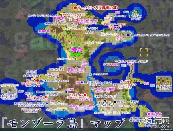 勇者斗恶龙建造者2全标注地图详解