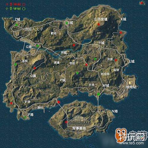 《绝地求生刺激战场》海岛地图圣诞树在哪里