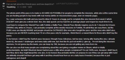 Reddit网友:通行证任务毫无乐趣可言