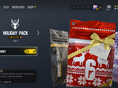 彩虹六号围攻圣诞礼包介绍 R6免费圣诞礼包获取方式介绍