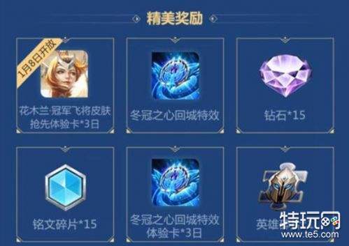 王者荣耀花木兰FMVP皮肤1月8日上线 冬冠之心活动开启