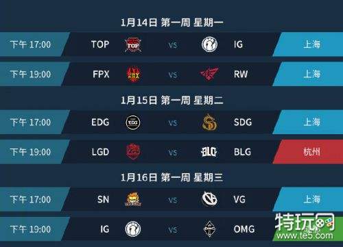 lolLPL春季赛赛程一览 2019LPL春季赛1月14日开启