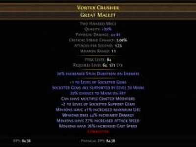 流放之路冰魔像双手锤武器制作方法介绍