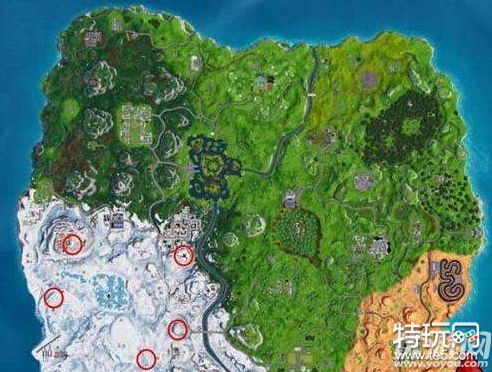 堡垒之夜寒冷地精在哪里 堡垒之夜寻找7个寒冷地精位置介绍