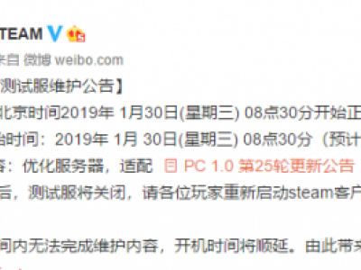 绝地求生1月30日更新什么内容？更新维护到几点好？