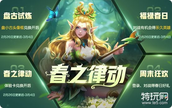 王者荣耀2月26日更新活动汇总:盘小古头像框 福禄春日礼盒