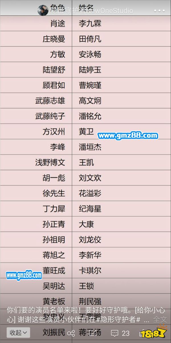 隐形守护者郑局长演员介绍