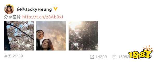 向佐郭碧婷订婚后首晒合影 两人卖萌搞怪画风