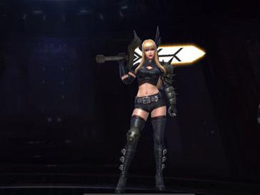 漫威未来之战魔剑客玩法 一位手持大剑的萌妹子