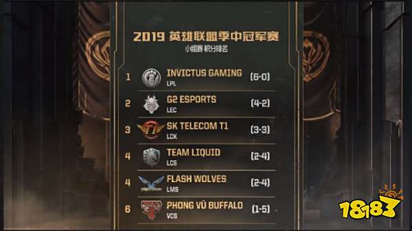 LOL5月13日MSI赛程公布:IG打G2和TL