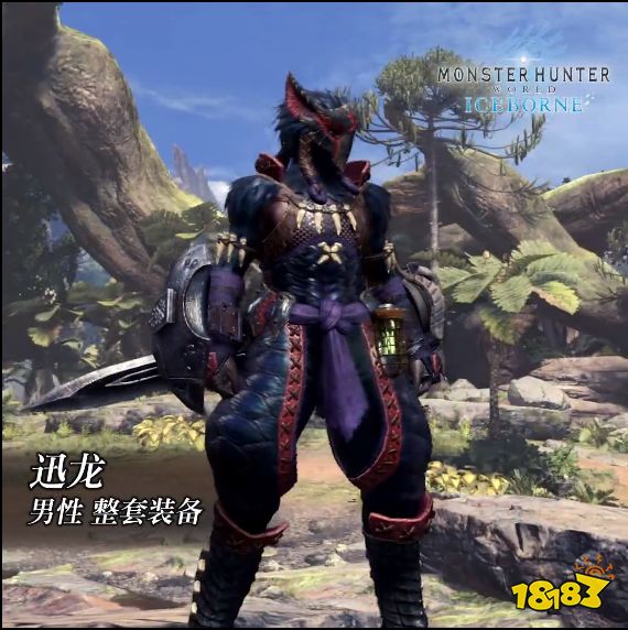 《怪物猎人:世界》冰原dlc大师等级防具-迅龙男装视频分享_18183.com