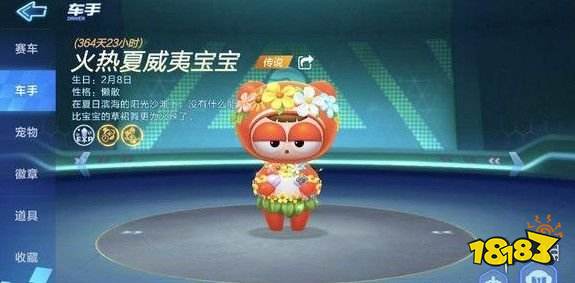 《跑跑卡丁车手游》火热夏威夷宝宝技能是什么