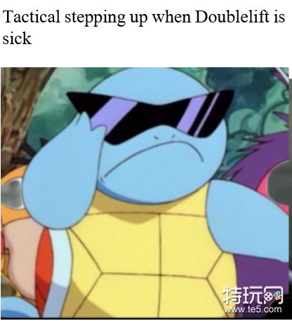 而tl官推也用上了他们挚爱的憨憨杰尼龟表情包表示支持!