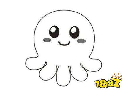 先看一下章鱼的标准画法:qq画图红包章鱼怎么画?