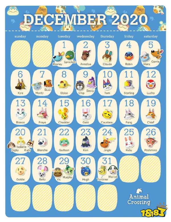 动物森友会小动物图鉴村民图鉴大全