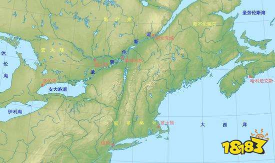 圣劳伦斯河的真实位置