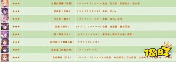 公主连接 全角色别称外号国服日服台服名称对照表 181手游门户 公主连接 全角色别称外号国服日服台服名称对照表 181手游门户