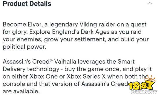 《刺客信条英灵殿》Xbox版只需买一次 X1/XSX互通