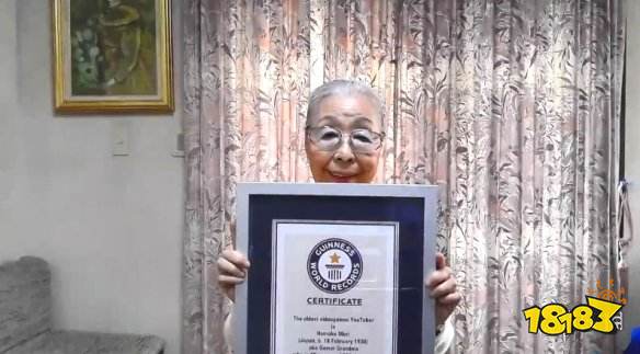 90岁奶奶获吉尼斯世界纪录 油管最高龄游戏区up主