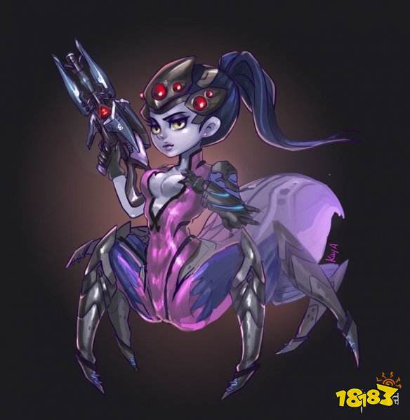 玩家用守望先锋地图工坊将黑百合变成女蜘蛛人