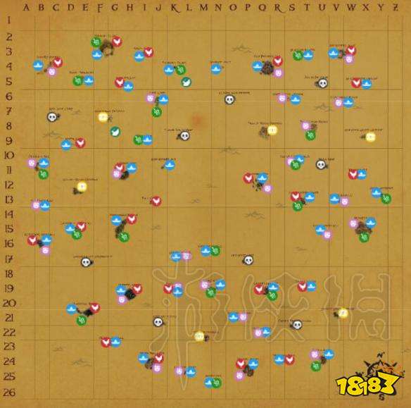 盗贼之海地图完整版一览完整海洋地图标注